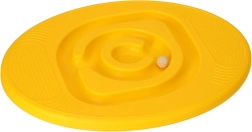Yellow balance board with labyrinth for children