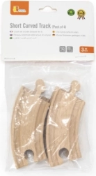 Дървени релси малки завои, съвместими с Maxim - 4 броя