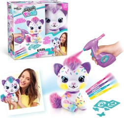 Airbrush studio котенце – креативна плюшена играчка за оцветяване