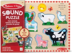 Звукови дървени пъзели Melissa & Doug