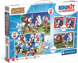 Clementoni Game Set Sonic 4 in 1