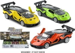 Метално количка 1:32 със заден механизъм и светлини