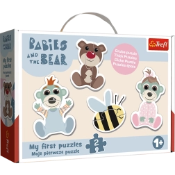 Пъзел Baby Classic Приятели на бебетата – BOBAŠKI I MIŚ (Trefl)