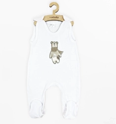 Бебешки памучни гащеризон New Baby Polar Bear 74 (6–9 м)