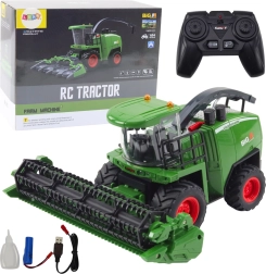 Green remotely controlled corn and grain combine 1:24