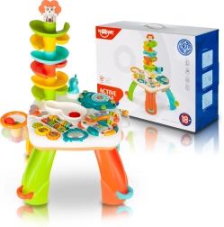 Интерактивна масичка със пързалка за деца със светлини и звуци