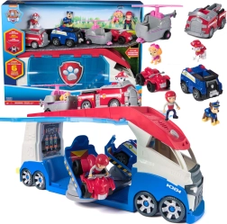 Paw Patrol голям патрульор с 4 превозни средства със светлина и звук – Райдър, Чейс, Маршал и Скай