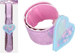 Гривна сърце с брокат 21,5 см