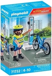 Action Heroes полицейски вело патрул с е-велосипед PLAYMOBIL