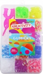 Bracelet-Making Kit – Colorful Loom Bands with Accessories in a Plastic Box