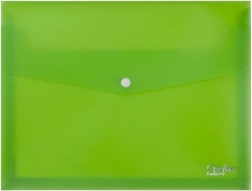 Просторна папка A4 с копче, зелена Opaline