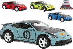 Kinsmart Porsche 911 в рали ливрея – метален модел с pull-back (13 см)