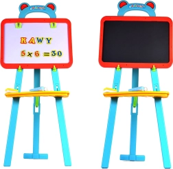 Double-Sided Kids Board 3-in-1 – Magnetic, Dry-Erase, and Chalk