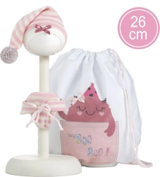 Дрешки за бебе кукла New Born с размер 26 см с аксесоари