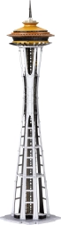 Metal Earth 3D Puzzle Premium Series: Space Needle – metal tower model