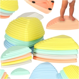 Пастелни камъни за баланс и сензорна тренировка за деца