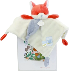 Doudou подаръчен комплект – плюшена гушкаща играчка лисичка Розмарин 27 см