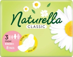 Naturella Classic дамски превръзки Maxi, 8 бр.