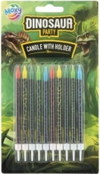 Тортични свещички с динозаври, 10 бр.