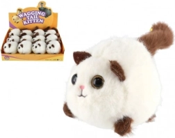 Плюшена играчка навиващо се коте 10 см