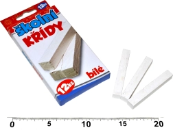 Бели училищни тебешири 12 бр