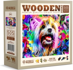 Дървен пъзел Pop Art Йоркширски териер от Wooden City