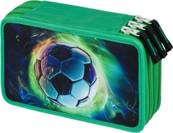 Трислоен ученически несесер Футболна топка