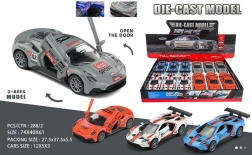 Метална количка с обратно навиване 12 см