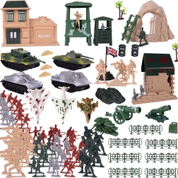 Set of Toy Soldiers and Military Gear 300 pcs
