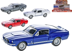 Метален модел на автомобил Ford Shelby GT500 1967 1:38 с отварящи се врати и pull-back