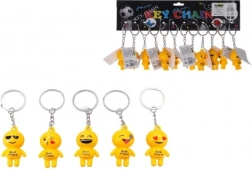 Ключодържател с емотикон, метал/пластмаса, 9 см