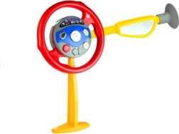 Children's steering wheel simulator with realistic sounds
