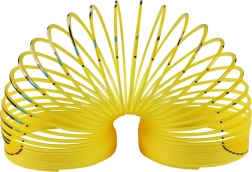 Магическа пружина със смайл – жълта антистрес спирала