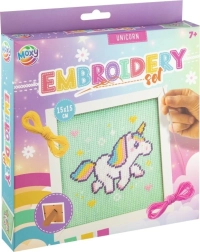 MOXY cross-stitch embroidery kit – unicorn