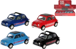 Метален модел на автомобил FIAT 500 1:24 с обратно задвижване