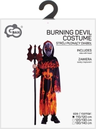 Kids' devil costume with hood 110–120 cm