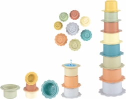 Кула за подреждане от чашки Цвете - 8 бр.