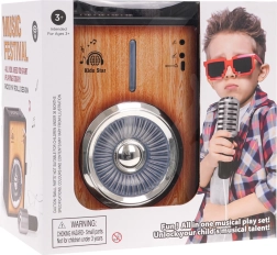 Kids' karaoke amplifier with Bluetooth and microphone