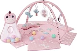 Детска активна постелка TinyMini Dino Pink с арка и топки