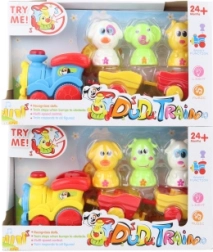 Забавно влакче с животни на батерии