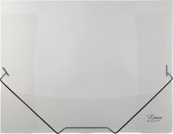 Transparent folder with elastic Lines