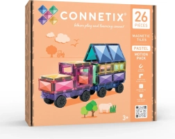 Пастелен комплект Connetix с подвижни части, 26 части