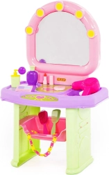 Kids' vanity table with mirror
