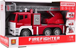 Интерактивна пожарна кола с функции светлини, звук и вода в мащаб 1:12