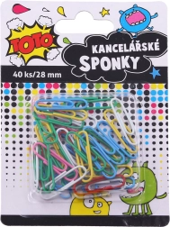 Цветни офис кламери 28 mm