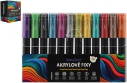 Акрилни металически маркери 12 бр. за универсална употреба