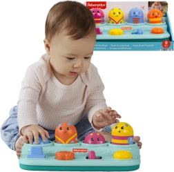 Fisher-Price активна изскачаща играчка за бебета – натискай, плъзгай и завъртай