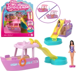 Мини лодка с пързалка и басейн MINI BARBIE LAND от Mattel