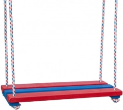 Дървена цветна люлка – люлееща се дъска 46 × 20 cm, товароносимост 80 kg