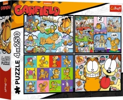 Puzzle Garfield Hates Mondays 4×250 pieces
